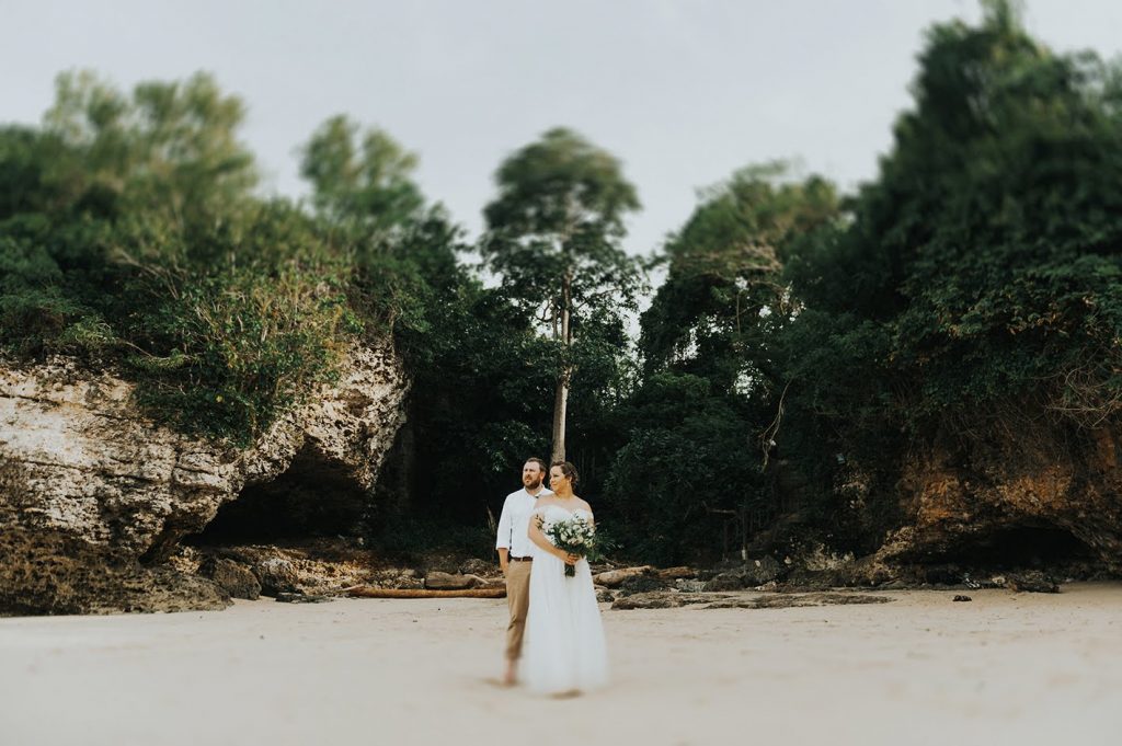 Bali Moon Wedding Secluded beach wedding