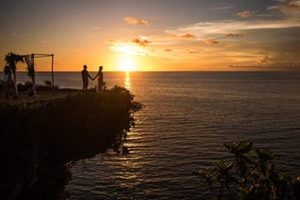 Bali clifftop wedding with amazing ocean view by Bali Moon Wedding